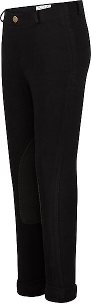 TuffRider Children's Starter Lowrise Pull-On Jods, Black, 10 slide 1 of 2