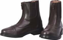 TuffRider Ladies Starter Front Zip Paddock Boots, Mocha, 8