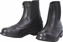 TuffRider Ladies Starter Front Zip Paddock Boots, Black, 6