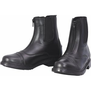 TuffRider Ladies Starter Front Zip Paddock Boots, Black, 7