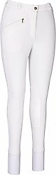TuffRider Ladies Ribb Knee Patch Breeches, White, 24