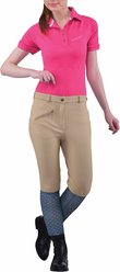 TuffRider Ladies Ribb Knee Patch Breeches, Light Tan, 34