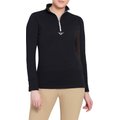 TuffRider Ladies Ventilated Technical Long Sleeve Sport Shirt, Black, X-Large