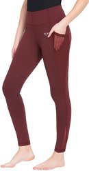 TuffRider Ladies Minerva EquiCool Tights, Wine, Small