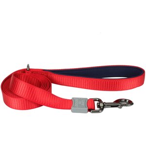 LIFE IS GOOD Polyester Dog Leash, Red, 6-ft long, 1-in wide