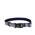 LIFE IS GOOD Polyester Reflective Dog Collar, Happy Trails, 8 to 12-in neck, 5/8-in wide