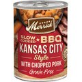 Merrick Grain-Free Wet Dog Food Slow-Cooked BBQ Kansas City Style with Chopped Pork, 12.7-oz can, case of 12