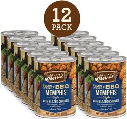 Merrick Grain-Free Wet Dog Food Slow-Cooked BBQ Memphis Style with Glazed Chicken, 12.7-oz can, case of 12 slide 2 of 9