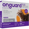 Onguard Plus Flea & Tick Spot Treatment for Cats, over 1.5 lbs, 3 Doses (3-mos. supply)