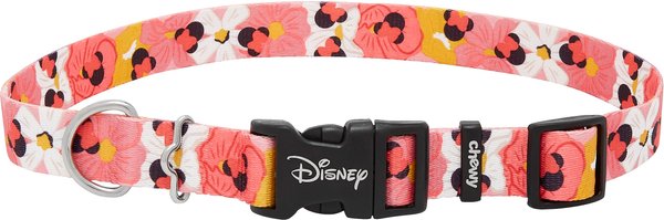 Disney Minnie Mouse Floral Dog Collar, LG - Neck: 18 – 26-in, Width: 1-in slide 1 of 6