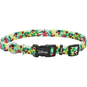 Disney Minnie Mouse Hawaiian Dog Collar, LG - Neck: 18 – 26-in, Width: 1-in