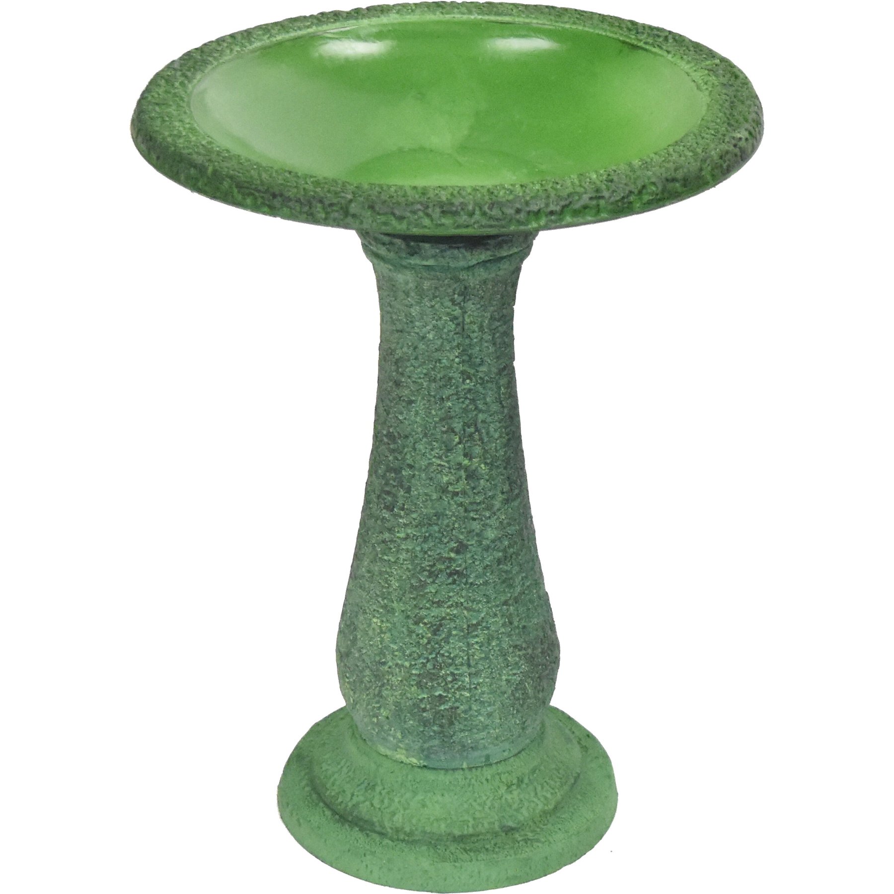 Exaco Tiered Bird Bath, Mint/Pastel Green