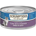 Scrumptious From Scratch Tuna & Pumpkin Dinner In Gravy Canned Cat Food, 2.8-oz, case of 12