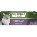 Scrumptious From Scratch Chicken In Gravy Variety Pack Canned Cat Food, 2.8-oz, case of 12