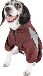 Pet Life Active Fur-Breeze Dog Hoodie, Burgundy, Large slide 2 of 13