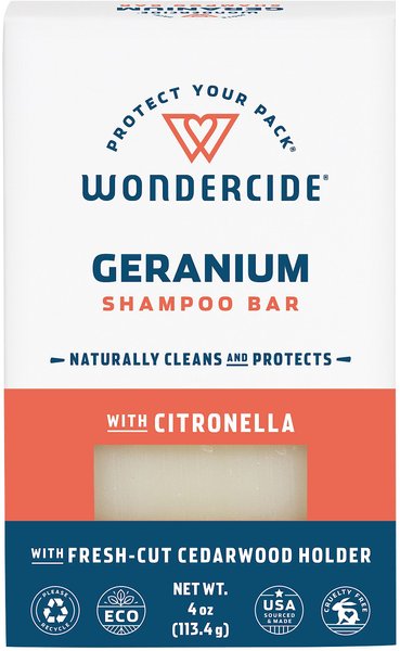 Wondercide Geranium & Citronella Dog & Cat Shampoo Bar, 4-oz bar slide 1 of 9