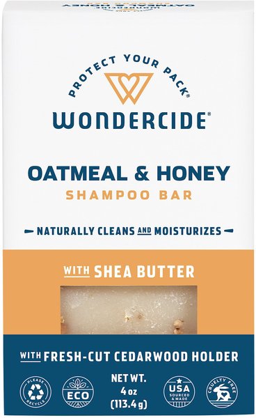 Wondercide Oatmeal & Honey Shea Butter Dog & Cat Shampoo Bar, 4-oz bar slide 1 of 9