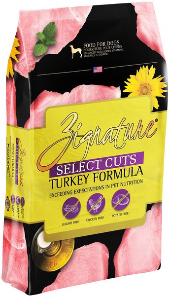 Zignature Select Cuts Turkey Formula Dry Dog Food, 12.5-lb bag slide 1 of 7