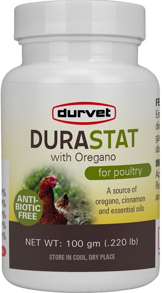Durvet Durastat Oregano Poultry Supplement, 100-g bottle slide 1 of 1