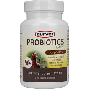 Durvet Probiotics Daily Poultry Supplement, 100-g bottle