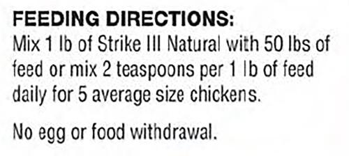 Show full view: Durvet Strike III Natural 14% Protein Poultry Pellets Poultry Feed, 1-lb bag slide 4 of 6