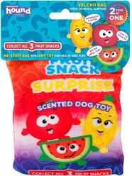 Outward Hound Fruit Snack Surprise Squeaky Puzzle Dog Toy, X-Small, Character Varies