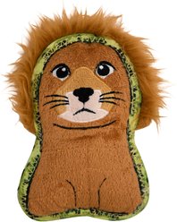 Outward Hound Xtreme Seamz Lion Squeaky Plush Dog Toy, Small