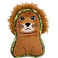 Outward Hound Xtreme Seamz Lion Squeaky Plush Dog Toy, Small