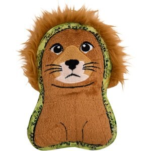 Outward Hound Xtreme Seamz Lion Squeaky Plush Dog Toy, Small