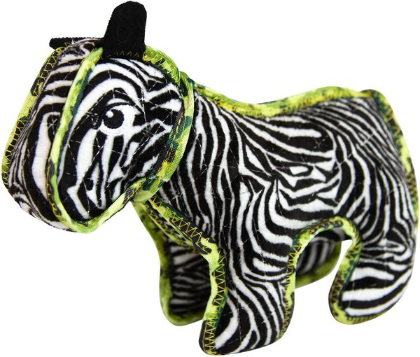 Outward Hound Xtreme Seamz Zebra Squeaky Plush Dog Toy, Medium slide 1 of 10