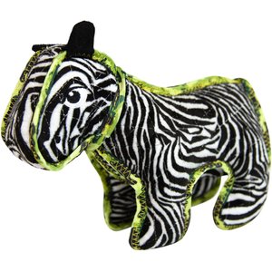 Outward Hound Xtreme Seamz Zebra Squeaky Plush Dog Toy, Medium