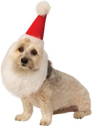 Rubie's Costume Company Santa Beard Hat Dog Costume, Small/Medium
