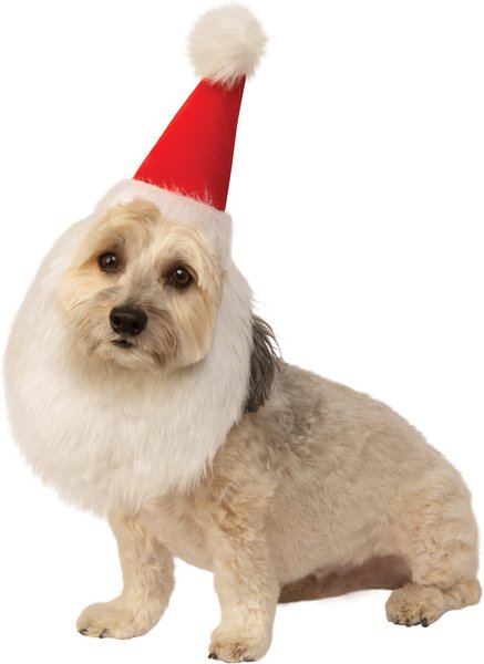 Rubie's Costume Company Santa Beard Hat Dog Costume, Small/Medium slide 1 of 3