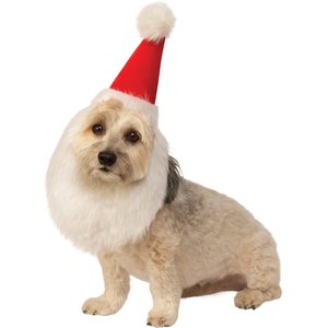 Rubie's Costume Company Santa Beard Hat Dog Costume, Small/Medium
