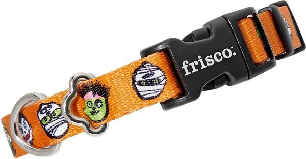 Frisco Monster Bash Polyester Dog Collar, Small: 10 to 14-in neck, 5/8-in wide slide 1 of 4