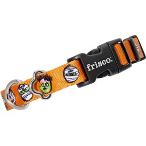 Frisco Monster Bash Polyester Dog Collar, Small: 10 to 14-in neck, 5/8-in wide