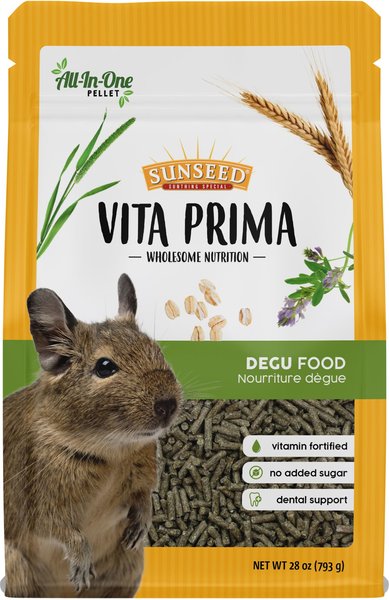 Sunseed Vita Prima Vitamin-Fortified Complete Nutrition Timothy Hay Pellets Degu Food, 1.75-lb bag slide 1 of 6