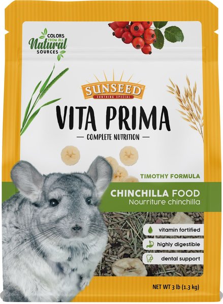 Sunseed Vita Prima Chinchilla Food, 3-lb bag slide 1 of 4