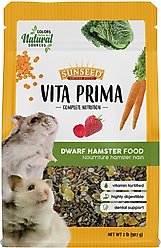 Sunseed Vita Prima Vitamin-fortified with Essential Nutrients Dwarf Hamster Dry Food, 2-lb bag