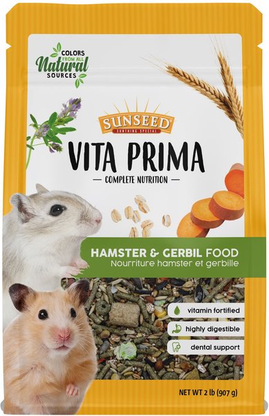Sunseed Vita Prima Gerbil & Hamster Food, 2-lb bag slide 1 of 4