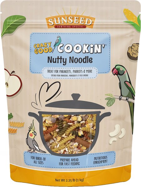 Sunseed Crazy Good Cookin' Nutty Noodle Cookable Bird Treat, 2.25-lb bag slide 1 of 3