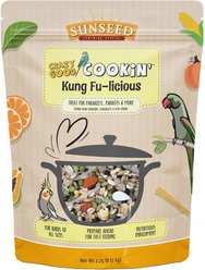 Sunseed Crazy Good Cookin' Kung Fu-Licious Cookable Bird Treat, 2.25-lb bag