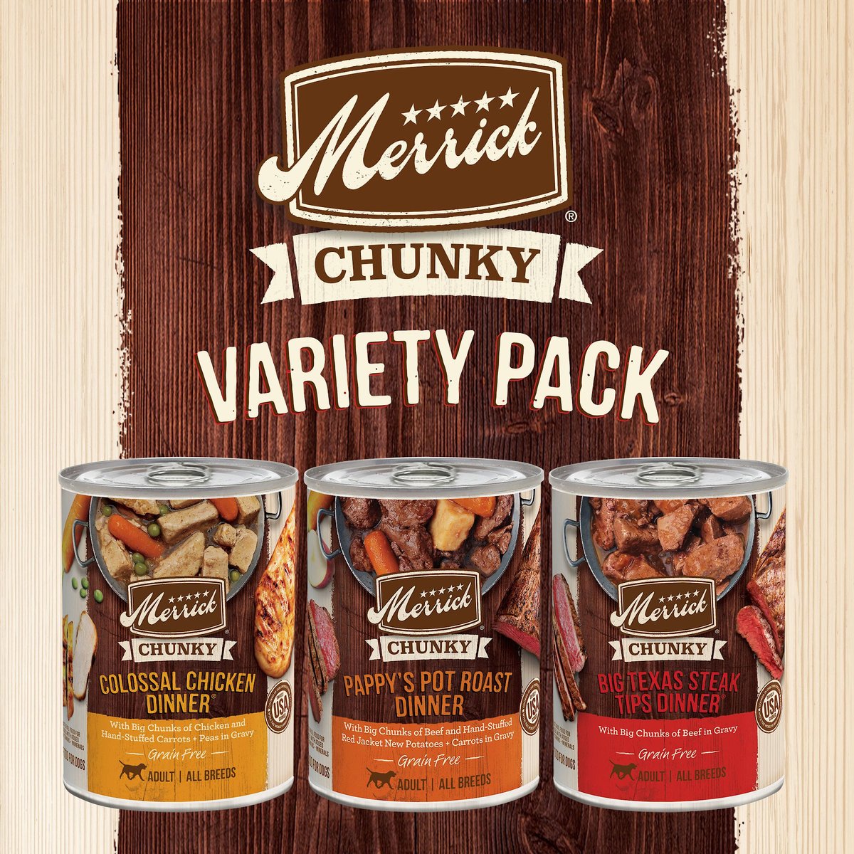 Merrick Grain-Free Wet Dog Food Wingaling