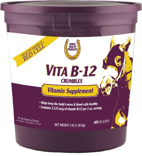 Horse Health Vita B-12 Crumbles Horse Vitamin Supplement, 3-lb bucket slide 1 of 8