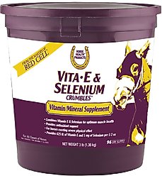 Horse Health Products Vita-E & Selenium Crumbles Horse Supplement, 3-lb bucket