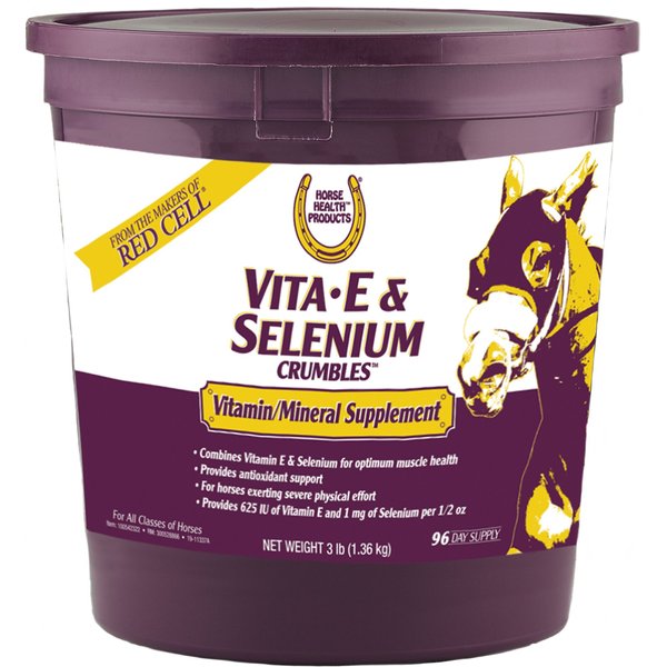 HORSE HEALTH PRODUCTS VitaE & Selenium Crumbles Horse Supplement, 3lb