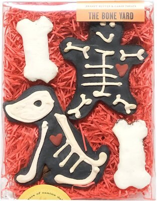 Bubba Rose Biscuit Co. The Bone Yard Box Peanut Butter & Carob Dog Treats, 4 count, slide 1 of 1