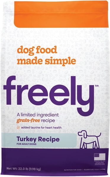 Freely Turkey Recipe Limited Ingredient Grain-Free Dry Dog Food, 22-lb bag slide 1 of 8
