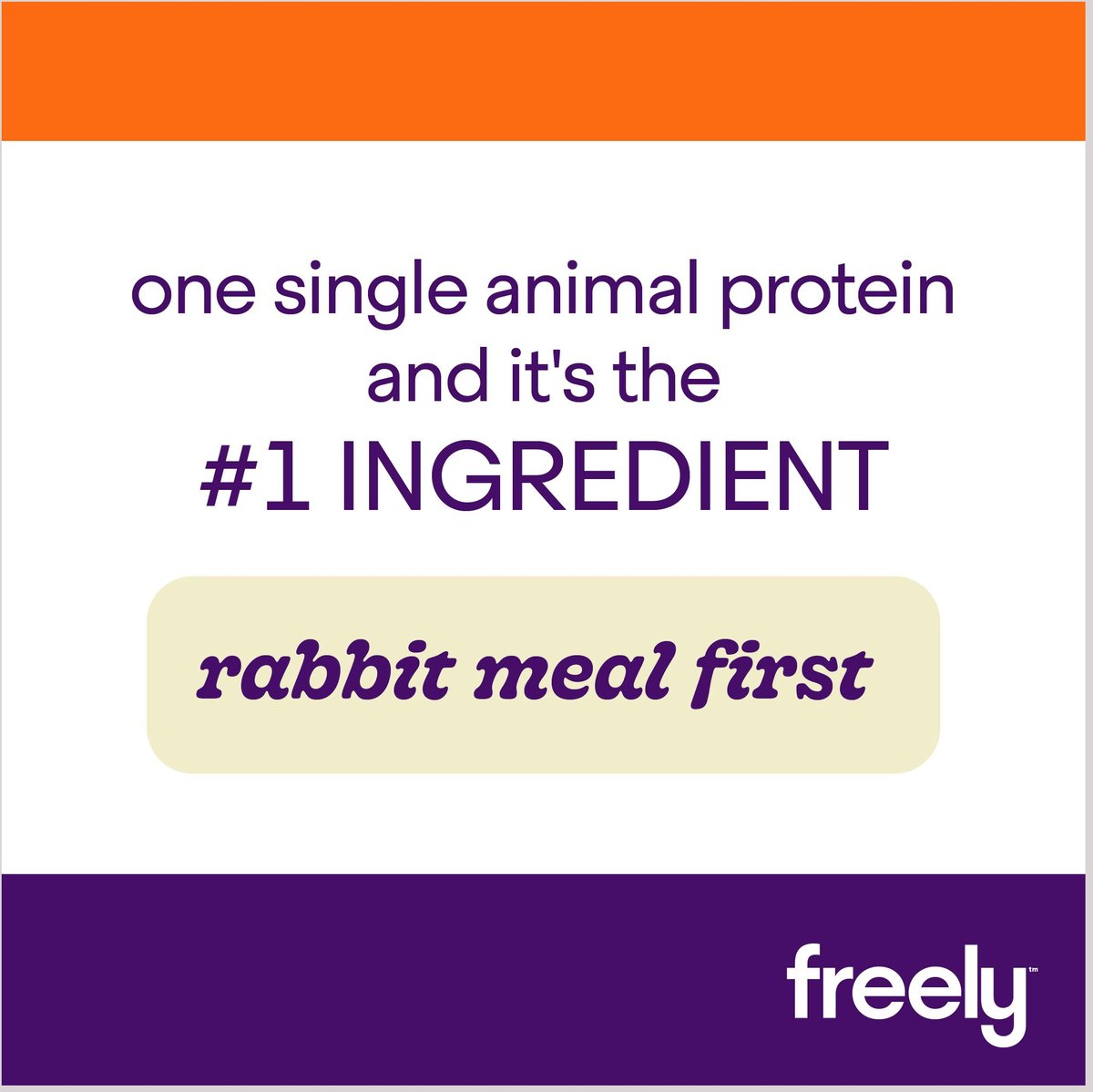 FREELY Rabbit Recipe Limited Ingredient Grain-Free Dry Cat Food, 3-lb 