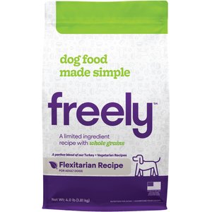 Freely Flexitarian Recipe Limited Ingredient Whole Grain Dry Dog Food, 4-lb bag